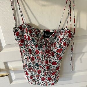 realisation par the Ana white batik floral top